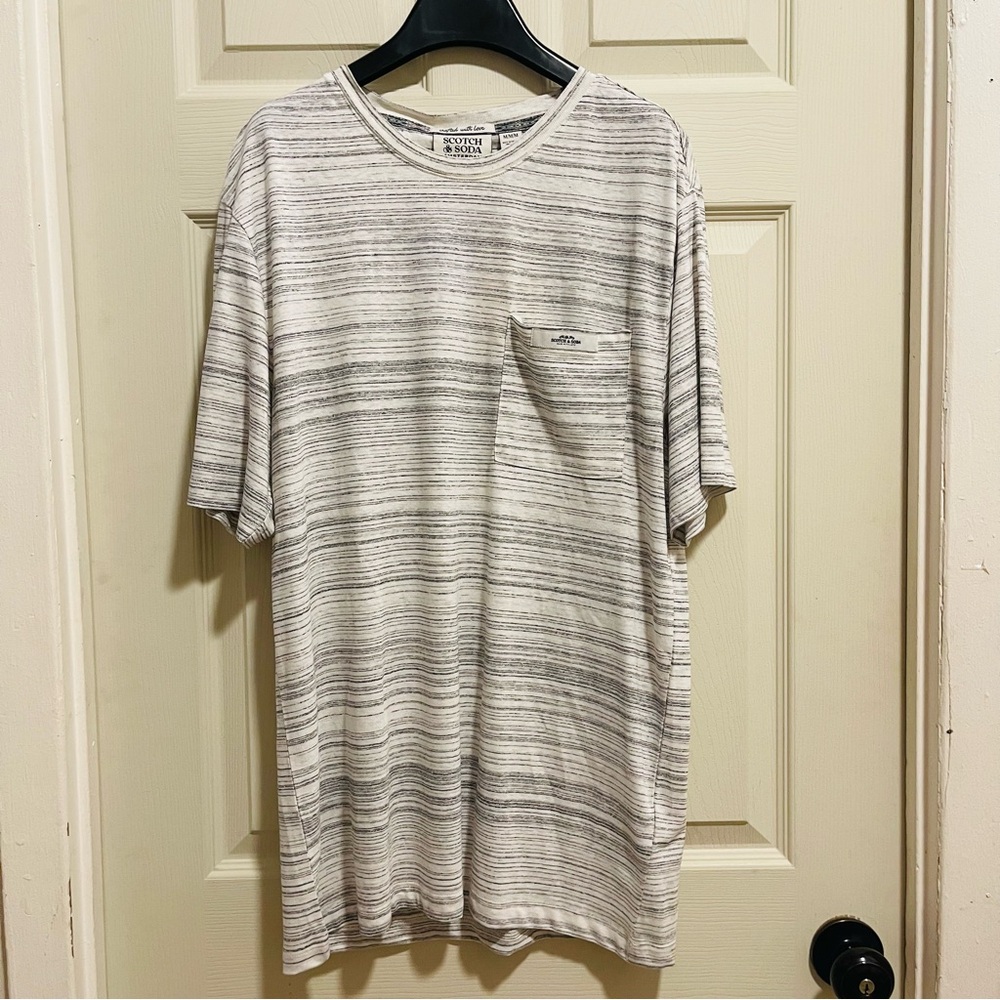 SCOTCH & SODA POCKET TEE MENS SIZE MEDIUM